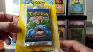 Pokemon Shadowless 1st edition Base Set Blister Pack Opening 3 Starter central [upl. by Rowen]