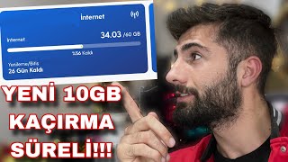 TURKCELL GÜNCEL 10GB HEDİYE İNTERNET KAMPANYASI KAÇIRMA [upl. by Sonitnatsok]