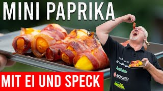 Gefüllte Paprika mit Ei im Speckmantel  Peter Zeitler [upl. by Ellswerth]