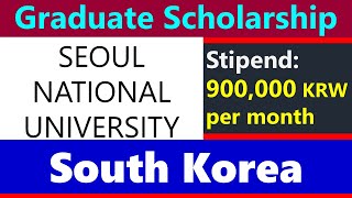 SEOUL National University PhDMS Scholarship In South Korea [upl. by Kurtzman]