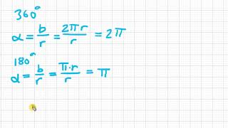 Exempel på konvertering från grader till radianer [upl. by Mathia]