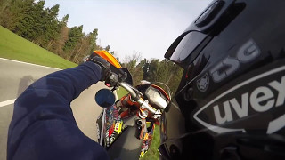 Supermoto KTM SMC R  KTM EXC  Wheelies Braap Nation [upl. by Filippa89]