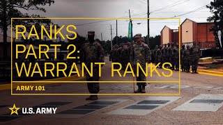 Army 101 Ranks Warrant Officers  US Army [upl. by Arocat]