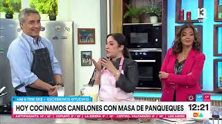 Camila chef explica como preparar Canelones con masa de panqueques  Tu Día  Canal 13 [upl. by Eldorado]