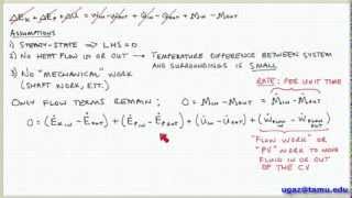 Conservation of Energy part 1  Lecture 51  Chemical Engineering Fluid Mechanics [upl. by Colene459]