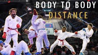 CLOSE DISTANCE KUMITE  WKF  KARATE TUBE PLUS [upl. by Asilem]