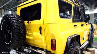 UAZ HUNTER 4x4 Offroad Tuning  Exterior and Interior Walkaround  Moscow Offroad Show 2015 [upl. by Naujyt]