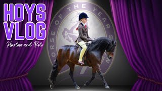 HOYS VLOG RIDING AT HORSE OF THE YEAR SHOW WITH ROLO [upl. by Aelahc]