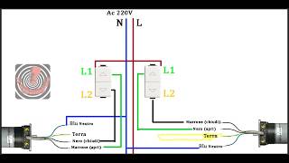 Come Collegare motori Tapparelle Elettriche allImpianto Elettrico [upl. by Rasaec978]