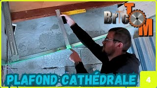 EP 4  Le secret de la technique de pose des suspentes dans un plafond cathédrale enfin dévoilé [upl. by Cotterell995]