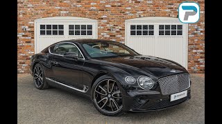 201868 BENTLEY CONTINENTAL GT 60 W12 IN ONYX BLACK METALLIC WITH IVORY QUILTED LEATHER [upl. by Abdella]