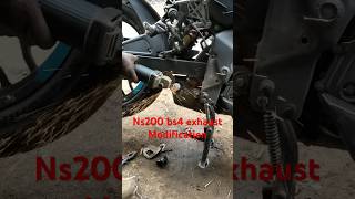 Ns200 silencer modification ns200 ns200motovlog ns200bs4 ns200ns3 bajaj [upl. by Regnig]