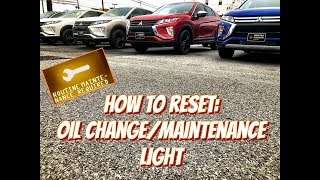 How to reset oil light 2018Present Mitsubishi Eclipse Cross [upl. by Mcnully758]