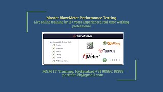 BlazeMeter Performance TestingFree demo1PavanMGM IT TrainingSpecialized in Performance Testing [upl. by Mayberry593]