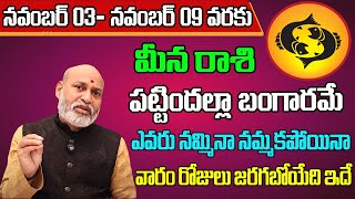 Meena Rashi Vaara Phalalu 2024  Meena Rasi Weekly Phalalu Telugu  03 November  09 November 2024 [upl. by Cirilla]