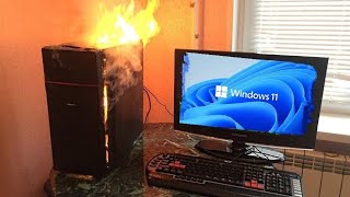 When you install 8K Windows 11 on low PC [upl. by Ylime]