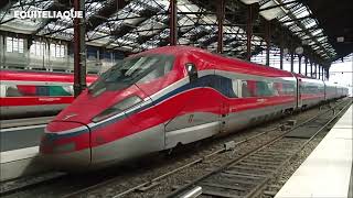 TGV italien  Italian High Speed Train Frecciarossa Trenitalia  Paris aout august 2022 [upl. by Ntsyrk768]