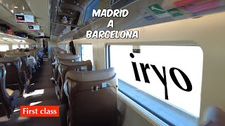 Escape in Style Experience First Class on the Madrid to Barcelona Iryo High Speed Train [upl. by Inalan620]