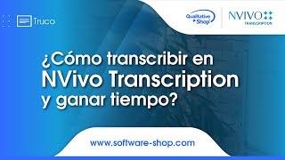 ¿Cómo transcribir en Nvivo Transcription y ganar tiempo [upl. by Enyedy]