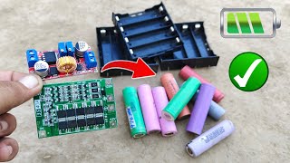 how To Make 37v To 126v 18650 Lithium Ion Battery Charger from 3s Bms [upl. by Cynthy896]