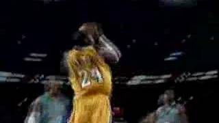 Kobe Bryant Sick Dunk vs Hornets Dunk of the Year [upl. by Oikim]