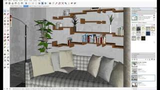 Formation Décoration dintérieur  Sketchup  Les Styles  Centre Européen de Formation [upl. by Ru]