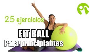 RUTINA de EJERCICIOS con FITBALL  PRINCIPIANTES [upl. by Eiramanig126]