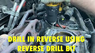 HOW TO REMOVE BROKEN CYLINDER HEAD BOLT [upl. by Ondrea]