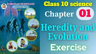 Heredity and Evolution class 10 science and technology part 2 chapter 1 exercise solutions [upl. by Gernhard]