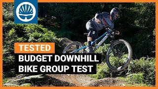 Best Budget Downhill Bike  4 Way Shootout of The Big Rigs [upl. by Hnah]