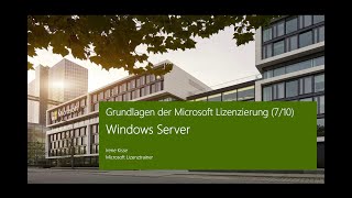 Grundlagen der Microsoft Lizenzierung Windows Server  Microsoft [upl. by Aubine360]