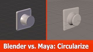 Blender vs Maya  Circularize [upl. by Aical]