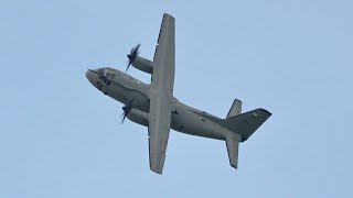 Alenia C27J Spartan Italian Air Force flying Display Volkel 2019 AirShow [upl. by Merfe]