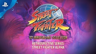 Street Fighter 30th Anniversary Collection  Retrospective Series Street Fighter Alpha  PS4 [upl. by Meedan]