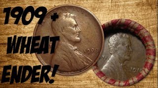 1909 WHEAT  WHEAT ENDER Coin Roll Hunting [upl. by Sidney]