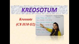 Kreosote Drug Picture in Hindi Easy Understanding [upl. by Ryun]