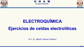 Ejercicios de Celdas Electrolíticas [upl. by Janaya]