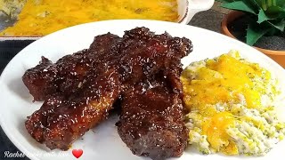 BEST COUNTRY STYLE BBQ PORK RIBS You Will Ever Have  Oven Easy❤ [upl. by Alac954]