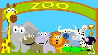 Animales del Zoo para niños  Sonidos de Animales para niños  Animales del Zoológico para niños [upl. by Wiedmann732]