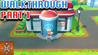 Pokemon Lets Go Pikachu Walkthrough Part 1 Pallet Town and Viridian City [upl. by Nede138]