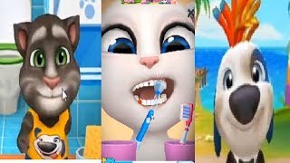 Минимульты Говорящий Том 2018 5 TALKING HANK VS MY TALKING TOM VS TALKING ANGELA [upl. by Darryl869]