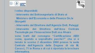 I video disponibili nel canale dellAgenzia delle Dogane [upl. by Oel457]