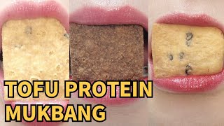 asmr 5 MINUTES TOFU PROTEIN EMOJI FOOD CHALLENGE [upl. by Novyak738]