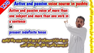 Active and passive voice of more than one subject and more than one verb in a sentence in P I T [upl. by Winter250]