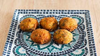 CROQUETAS ESPINACAS Y QUESO AZUL 🧀 RECETA FÁCIL [upl. by Esinert769]