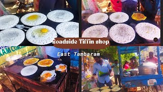 💥🤯Just ₹30 Morning🌄 Tiffin in Tambaram Roadside tiffin shop street food in ChennaiEgg🍳 dosa DOSA [upl. by Amaleta]