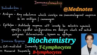 Immunochemistry  Immunology Lymphocytes Biochemistry [upl. by Animsay934]