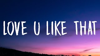 Lauv  Love U Like That Lyrics [upl. by Haeckel]