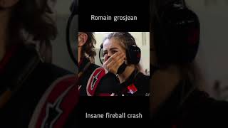 romain grosjean crash  reaction [upl. by Nenad]