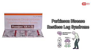 Pramipexole tablet in hindi  Pramipex er 075 tablet uses dose [upl. by Vernita]